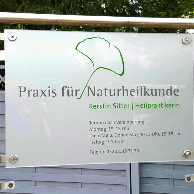 Praxisschild